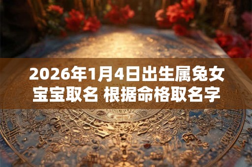 2026年1月4日出生属兔女宝宝取名 根据命格取名字