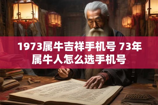 1973属牛吉祥手机号 73年属牛人怎么选手机号