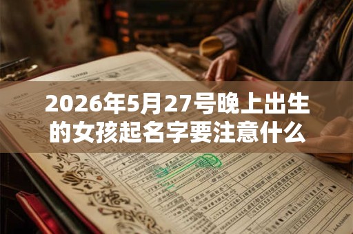 2026年5月27号晚上出生的女孩起名字要注意什么