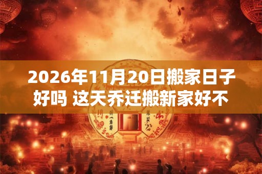 2026年11月20日搬家日子好吗 这天乔迁搬新家好不好