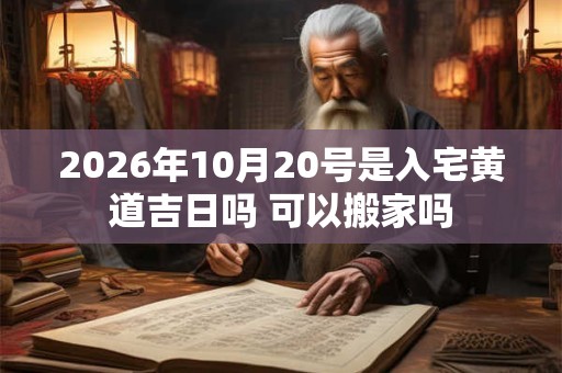 2026年10月20号是入宅黄道吉日吗 可以搬家吗
