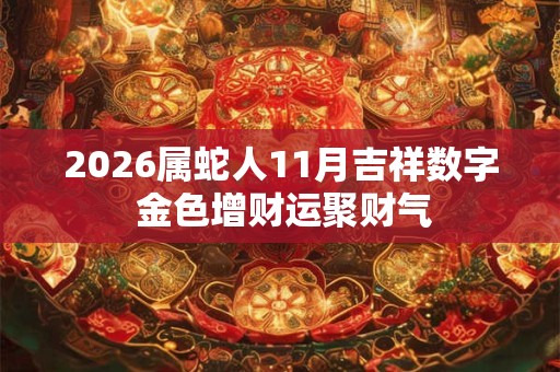 2026属蛇人11月吉祥数字 金色增财运聚财气