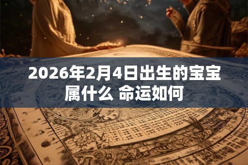 2026年2月4日出生的宝宝属什么 命运如何 2026年2月4日出生的宝宝属什么 命运如何