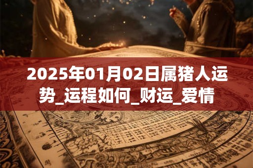 2025年01月02日属猪人运势_运程如何_财运_爱情 2025年01月02日属猪人运势_运程如何_财运_爱情