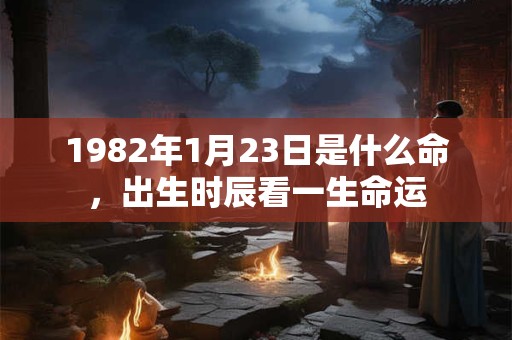 1982年1月23日是什么命，出生时辰看一生命运