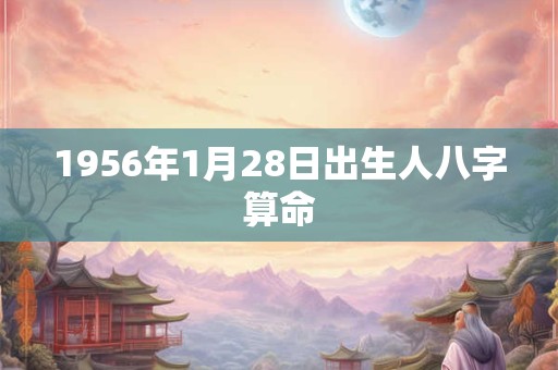 1956年1月28日出生人八字算命