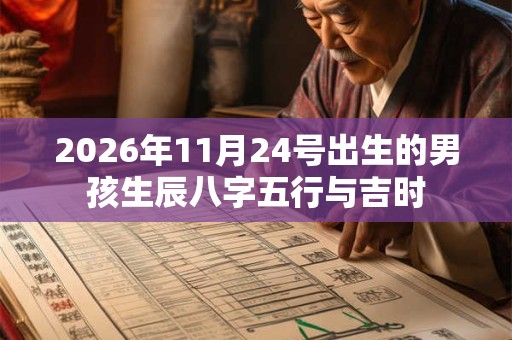 2026年11月24号出生的男孩生辰八字五行与吉时 2026年11月24号出生的男孩生辰八字五行与吉时