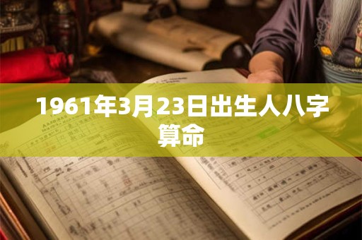 1961年3月23日出生人八字算命