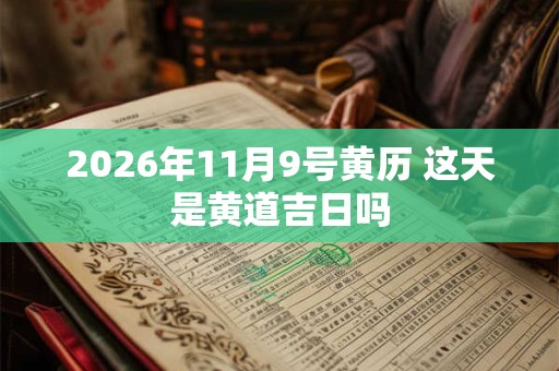 2026年11月9号黄历 这天是黄道吉日吗