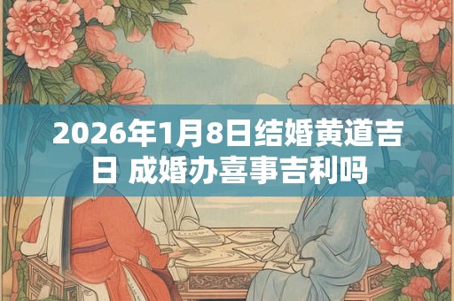 2026年1月8日结婚黄道吉日 成婚办喜事吉利吗 2026年1月8日结婚黄道吉日 成婚办喜事吉利吗