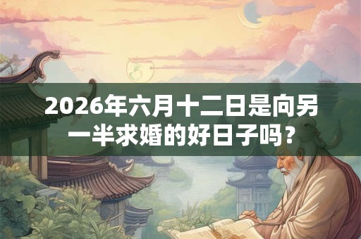 2026年六月十二日是向另一半求婚的好日子吗? 2026年六月十二日是向另一半求婚的好日子吗?