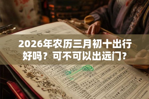 2026年农历三月初十出行好吗？可不可以出远门？
