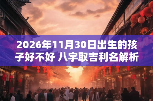 2026年11月30日出生的孩子好不好 八字取吉利名解析