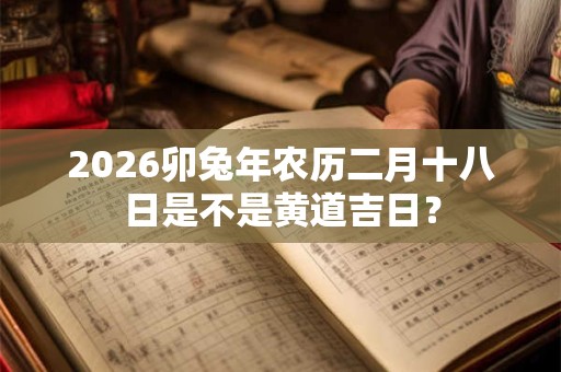 2026卯兔年农历二月十八日是不是黄道吉日？