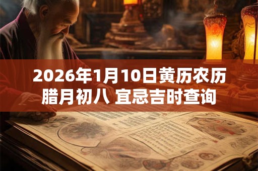 2026年1月10日黄历农历腊月初八 宜忌吉时查询