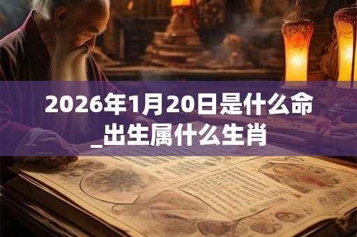 2026年1月20日是什么命_出生属什么生肖