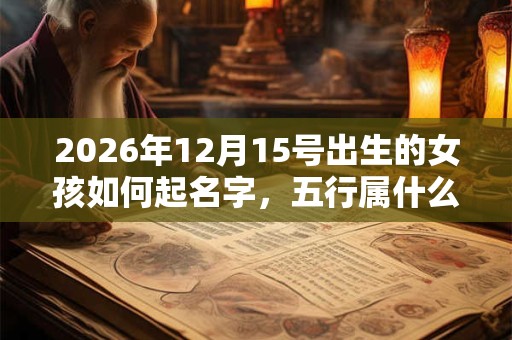 2026年12月15号出生的女孩如何起名字,五行属什么 2026年12月15号出生的女孩如何起名字,五行属什么