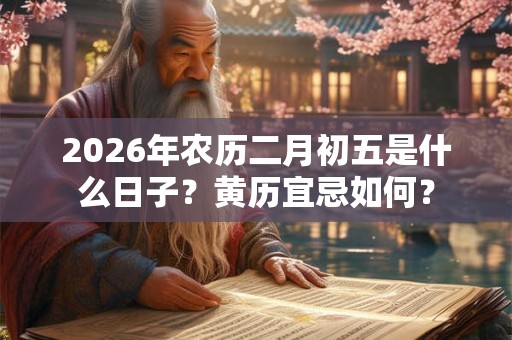 2026年农历二月初五是什么日子？黄历宜忌如何？