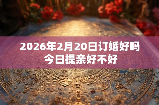 2026年2月20日订婚好吗 今日提亲好不好