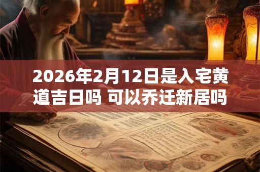 2026年2月12日是入宅黄道吉日吗 可以乔迁新居吗