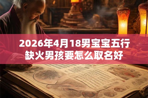 2026年4月18男宝宝五行缺火男孩要怎么取名好