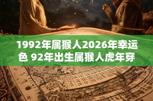 1992年属猴人2026年幸运色 92年出生属猴人虎年穿什么颜色衣服好