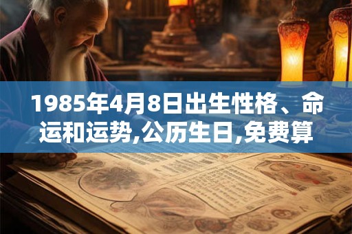 1985年4月8日出生性格、命运和运势,公历生日,免费算命 1985年4月8日出生性格、命运和运势,公历生日,免费算命