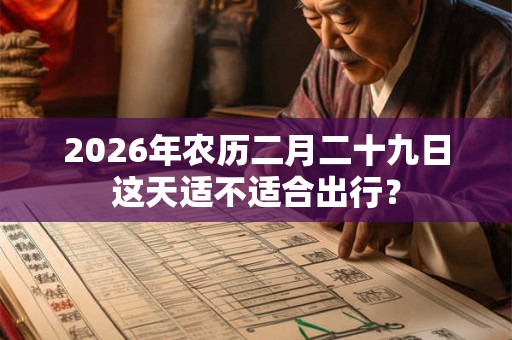 2026年农历二月二十九日这天适不适合出行? 2026年农历二月二十九日这天适不适合出行?
