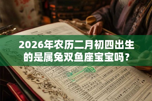 2026年农历二月初四出生的是属兔双鱼座宝宝吗？