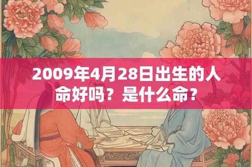 2009年4月28日出生的人命好吗？是什么命？