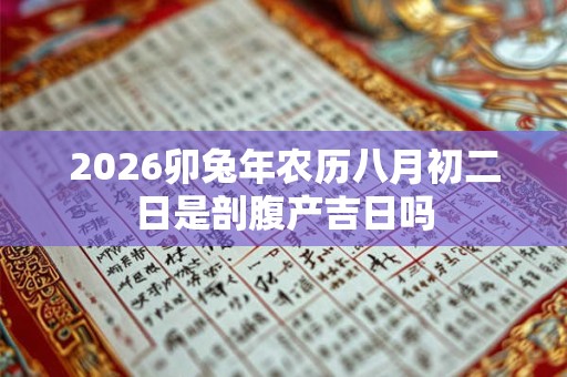 2026卯兔年农历八月初二日是剖腹产吉日吗 2026卯兔年农历八月初二日是剖腹产吉日吗