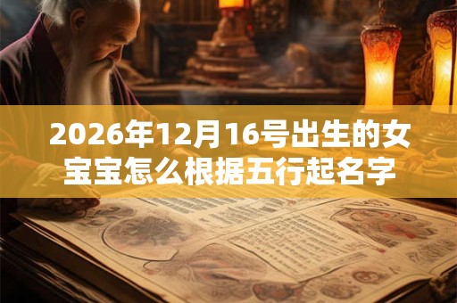 2026年12月16号出生的女宝宝怎么根据五行起名字
