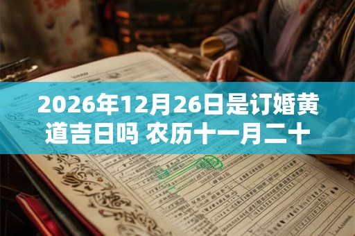 2026年12月26日是订婚黄道吉日吗 农历十一月二十三日子好吗 2026年12月26日是订婚黄道吉日吗 农历十一月二十三日子好吗