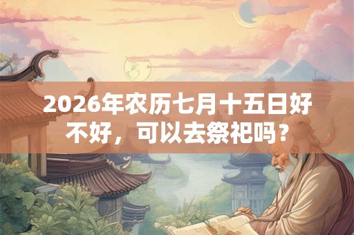 2026年农历七月十五日好不好,可以去祭祀吗? 2026年农历七月十五日好不好,可以去祭祀吗?