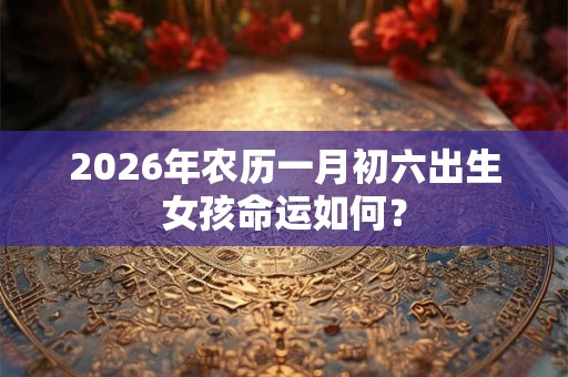 2026年农历一月初六出生女孩命运如何? 2026年农历一月初六出生女孩命运如何?