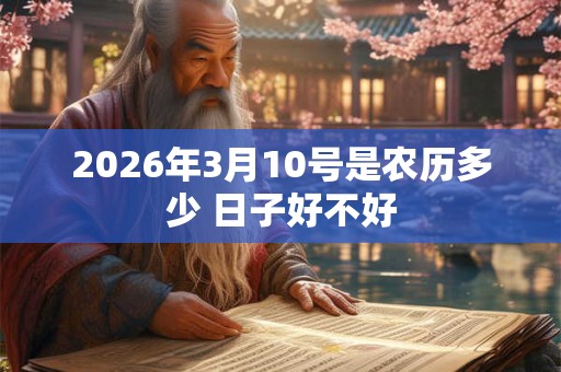 2026年3月10号是农历多少 日子好不好