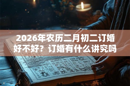2026年农历二月初二订婚好不好？订婚有什么讲究吗？