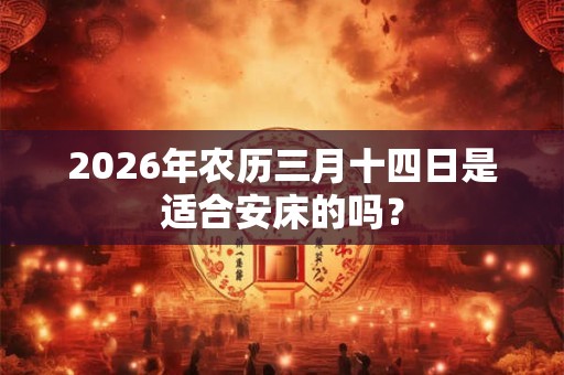 2026年农历三月十四日是适合安床的吗？