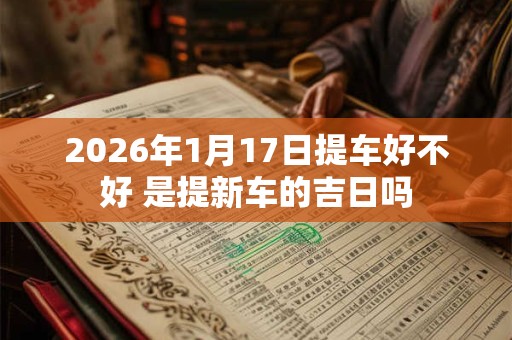 2026年1月17日提车好不好 是提新车的吉日吗