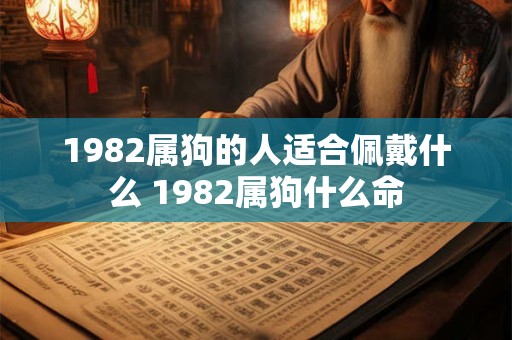 1982属狗的人适合佩戴什么 1982属狗什么命