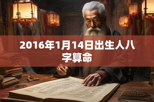 2016年1月14日出生人八字算命 2016年1月14日出生人八字算命