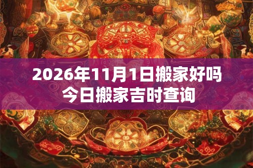 2026年11月1日搬家好吗 今日搬家吉时查询