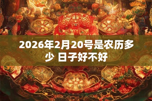 2026年2月20号是农历多少 日子好不好 2026年2月20号是农历多少 日子好不好