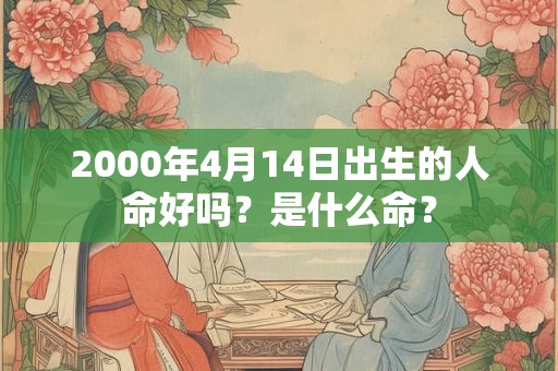 2000年4月14日出生的人命好吗?是什么命? 2000年4月14日出生的人命好吗?是什么命?
