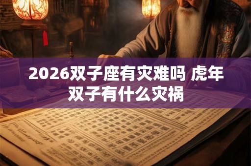 2026双子座有灾难吗 虎年双子有什么灾祸