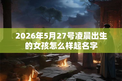 2026年5月27号凌晨出生的女孩怎么样起名字