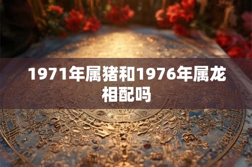 1971年属猪和1976年属龙相配吗