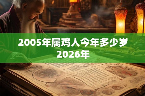 2005年属鸡人今年多少岁2026年