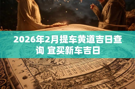 2026年2月提车黄道吉日查询 宜买新车吉日