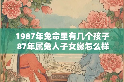 1987年兔命里有几个孩子 87年属兔人子女缘怎么样